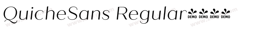 QuicheSans Regular字体转换